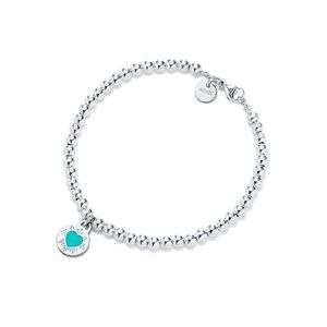 Tiffany Round Heart Charm Bracelet